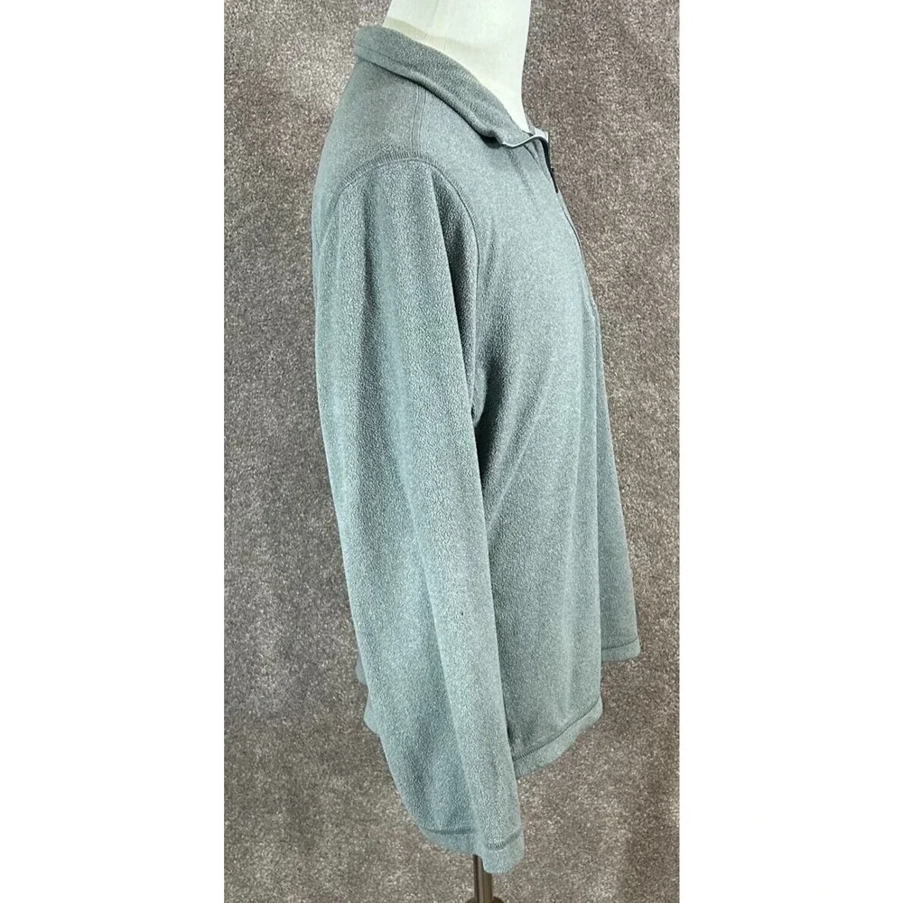 The North Face Sweater Mens‎ Large Gray Fleece 1/4 Zip Pullover Long Sleeve